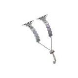 Оболочка: браслет, ремень - серебристо-синий