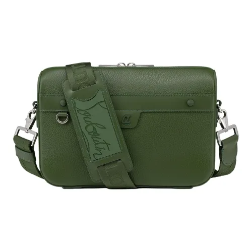 CL LUBOTING Телячья кожа Курьерская сумка Сумка через плечо Мужская Зеленая