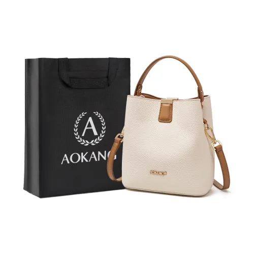 AOKANG Корова Кожа Ведро-Формовая Сумка Сумка Подмышечная Сумка Сумка через плечо Сумка для ежедневных прогулок Сумка через плечо Женская