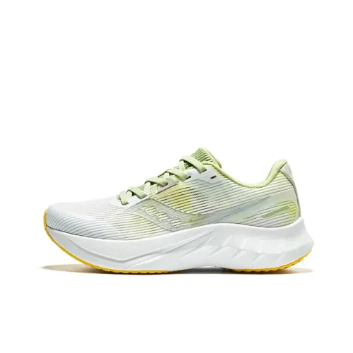 Saucony TIDE 2 Амортизация и Дышащий Низкий Топ Беговые кроссовки Женские Белый Зеленый