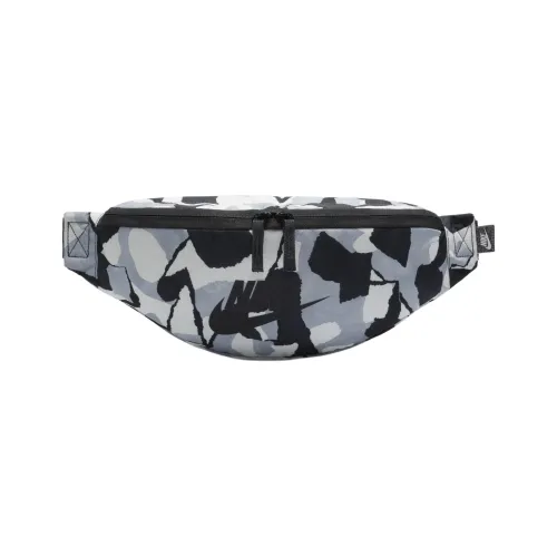 Nike Heritage Полиэстер Одно плечо Через плечо Бананка Унисекс Угольно-серый Призрачный Черный