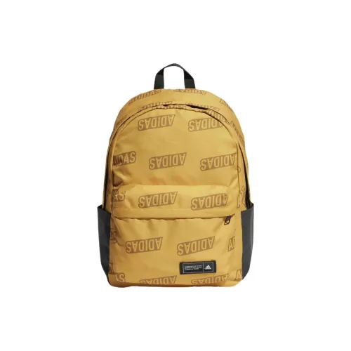 Adidas Переработанный полиэстер холст рюкзак стандартный унисекс желтый