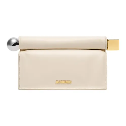 Клатч Jacquemus из коровьей кожи женский цвет светло-слоновая кость