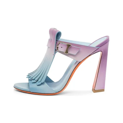 Santoni Слипоны Женские Синий Фиолетовый