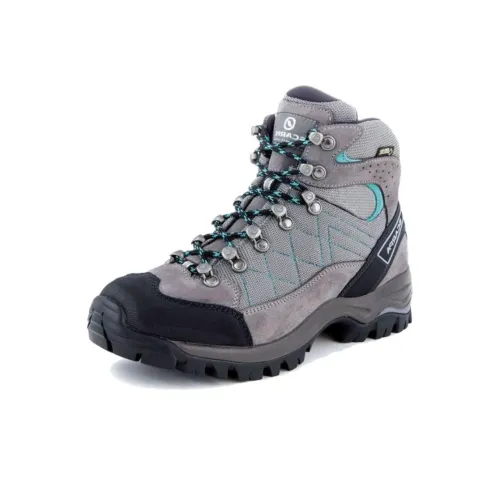 SCARPA Амортизация Износостойкие Высокие Кеды для Альпинизма Женские Серый Синий