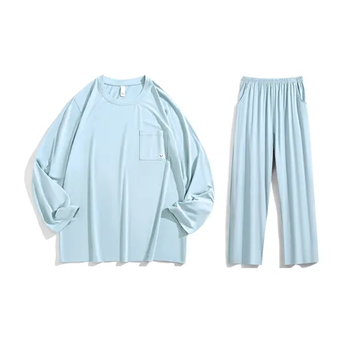 Fadaiqi Пижамный комплект унисекс небесно-голубого цвета