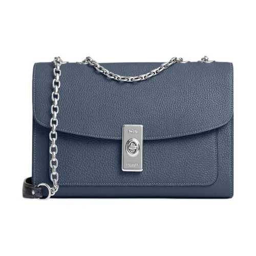 COACH Lane Песочный Кожа Конверт Сумка Портативная Сумка через плечо Сумка на плечо Женская Циановая