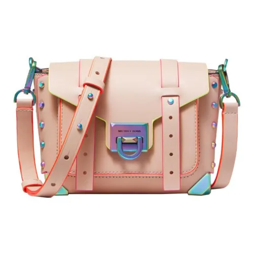 MICHAEL KORS Manhattan Коровья кожа Почтовая сумка Сумка через плечо Женская Нюдово-розовая