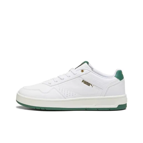 PUMA Court Classic Collection Низкие Кроссовки для скейтбординга Унисекс Белый Зеленый