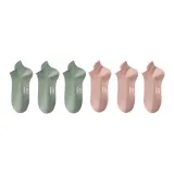 (6 пар) Зеленый 3 + Розовый 3