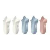 (5 пар) Белый 2 + Синий 2 + Розовый 1