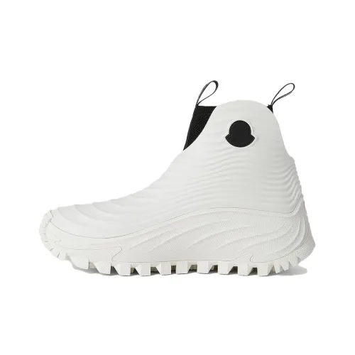 Moncler Амортизация Высокий Топ Спортивная Повседневная Обувь Мужская Белая