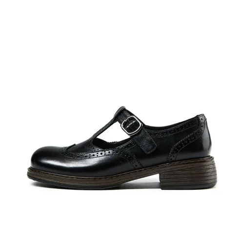 FED Грубый каблук Мэри Джейн туфли 3,8 см женские