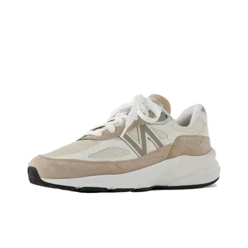 ALD x New Balance NB 990 V6 Low Топ Повседневные Беговые Кроссовки Мужские Бежевые