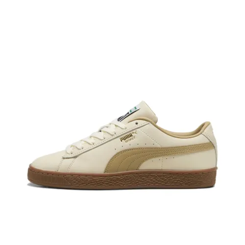 PUMA Basket Classic XXI Low Топ Скейтборд Кроссовки Унисекс Бежевый
