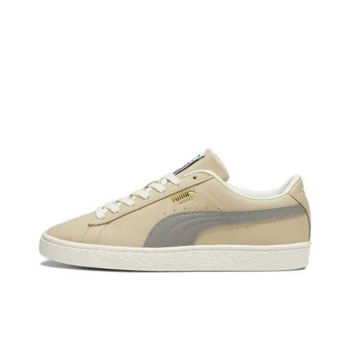 PUMA Basket Classic XXI Low Скейтборд Кроссовки Unisex Бежевый Серый