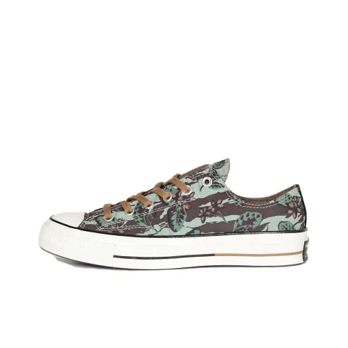 Конверс 1970s Chuck Taylor Floral Низкие Кеды Унисекс Черные Зеленые
