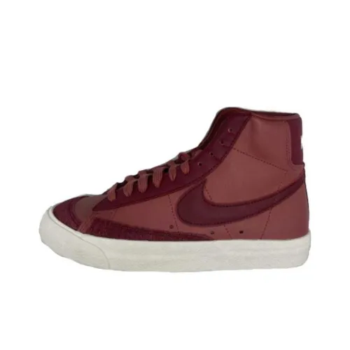 Nike Blazer 77 Противоскользящие Устойчивые к истиранию MID Топ Скейтборд Кроссовки Женские Красный