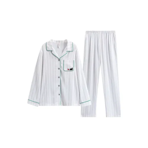 FENTENG Пижамный комплект женский элегантный белый