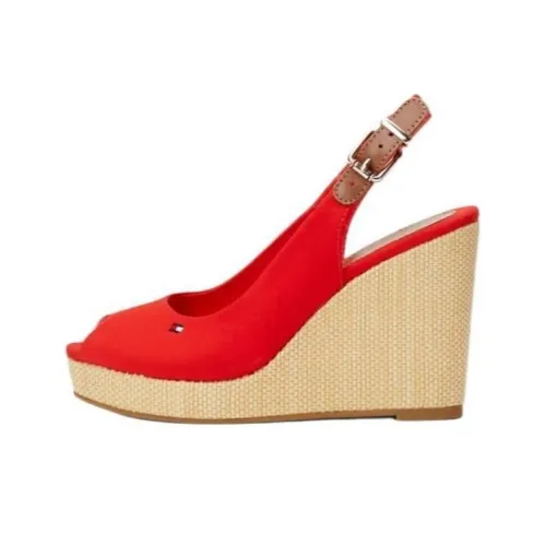 Tommy Hilfiger One Ремень Сандалии 10,5 см Женские Красные