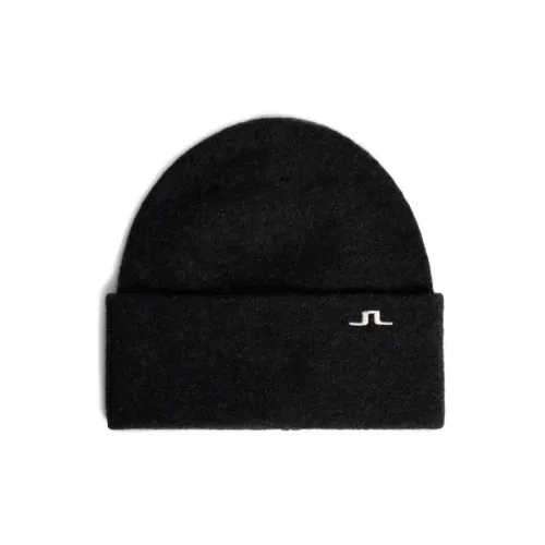 J.Lindeberg Nylon Alpaca Wool Elastane Beanies Men's Black