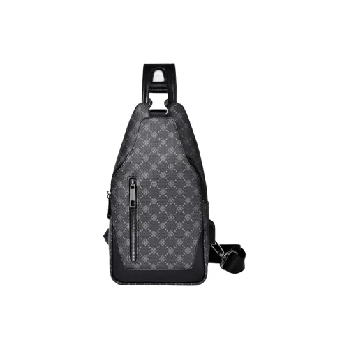 HACIN PVC Сумка через плечо Стандартная Мужская Черная