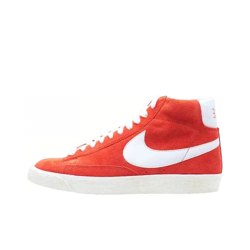 Nike Blazer High Suede Vintage Spice Покрытие Легкие и Дышащие Высокие Кроссовки для Скейтбординга Мужские Красные