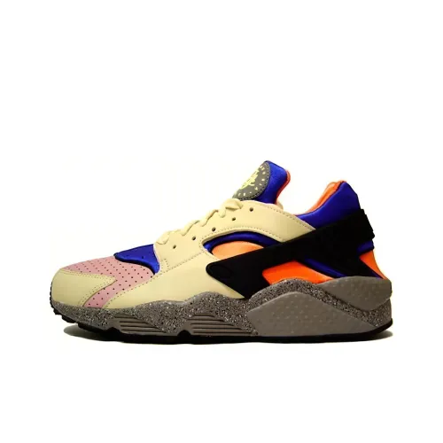 Nike Air Huarache Амортизация Износостойкие Низкие Кроссовки для Бега Мужские Желто-Черные