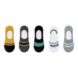 5 пар (Жёлтый + Тёмно-серый + Чёрный + Белый + Серый)