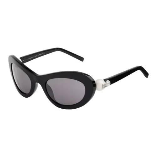 GIVENCHY Ацетат Полиамид Кристалл Кошачий глаз Солнцезащитные очки Женские Черный