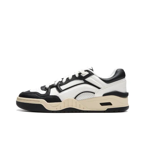 LiNing Moon White 2,0 противоскользящие устойчивые к истиранию дышащие низкие кроссовки для скейтбординга мужские белые черные