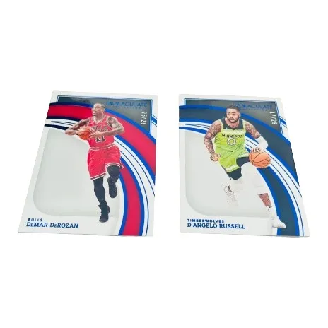 Панини ДеМар ДеРозан Д'Анджело Расселл Звезда Карта Спортивные карты 2 шт