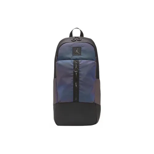 Jordan Polyester Backpack Standard Unisex Black Reflection Silver Джордан Полиэстер Рюкзак Стандартный Унисекс Черный Отражение Серебряный
