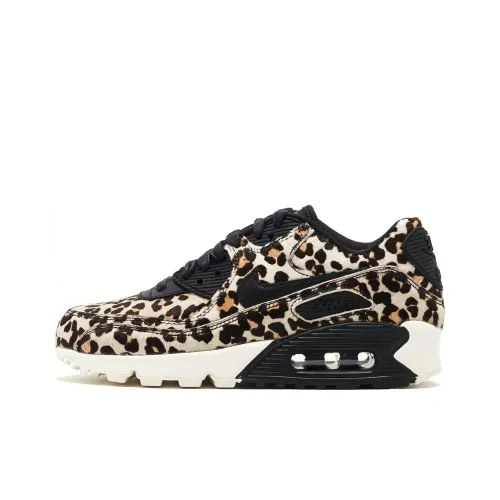 Nike Air Max 90 Амортизация Износостойкий Низкий Топ Повседневная Обувь GS Черный Белый