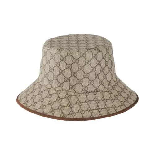 GUCCI Полиэстер Хлопок Полиуретановое покрытие Вискоза Шляпы ведра Мужской Коричневый