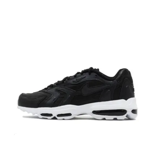 Nike Air Max 96 Амортизация Износостойкие Низкие Кроссовки для Бега Мужские Черные