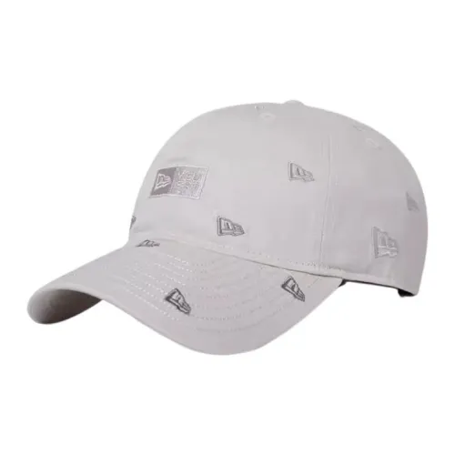 New Era Хлопковые кепки унисекс белые