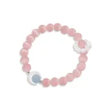 Браслет из кварца с лунным светом розового цвета