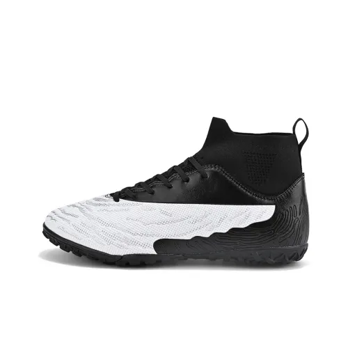 Double dice Футбольные бутсы Высокие Черные и Белые с шипами Унисекс