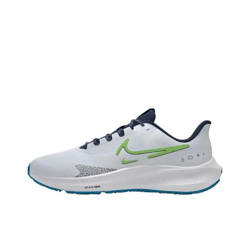 Nike Air Zoom Pegasus 39 Амортизаторы Противоскользящие Устойчивые к истиранию Низкий Топ Беговые кроссовки Унисекс Белый