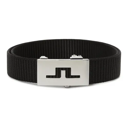 J.Lindeberg Однотонный украшение плавная застежка ремня женский черный ширина 3 см