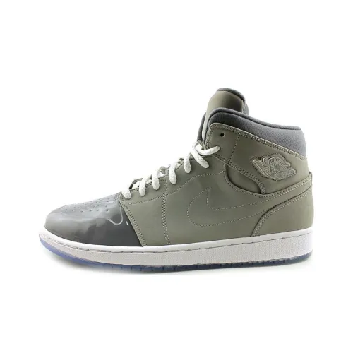 Jordan Air Jordan 1 Retro '95 Амортизация Износостойкий MID Топ Скейтборд Кроссовки Мужские Серый Синий