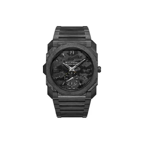 BVLGARI Мужские часы Ручной завод механический титановый ремешок 40 мм черный циферблат