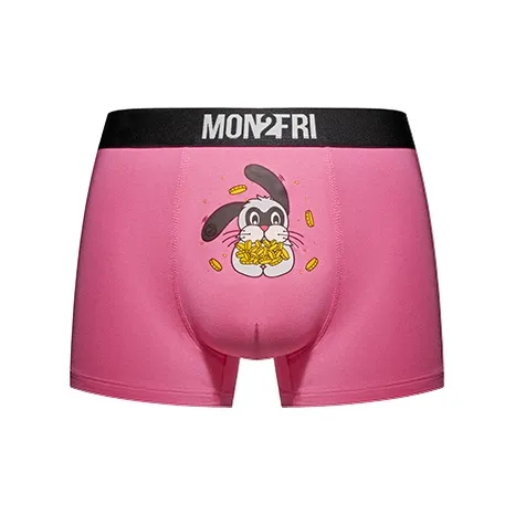 Mon 2 Fri Коробка 1 Пачка Розовые Мужские Боксеры