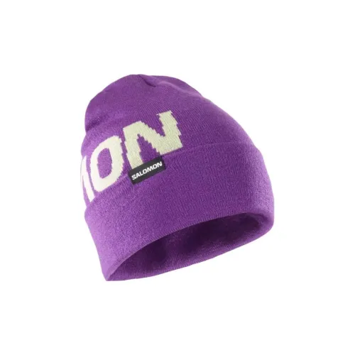 SALOMON Акрил Полиамид Эластан Шапки-бини Мужской Фиолетовый
