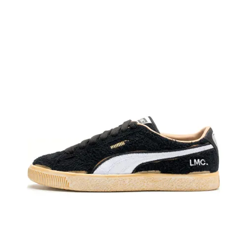 LMC X PUMA Suede Series Vtg Low Скейтборд Кроссовки Мужские Черно-Белые
