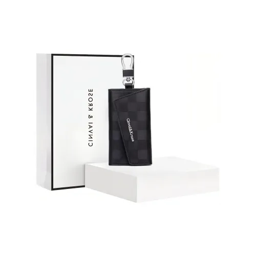 Simvay Clos Коровья кожа Key Pouch Хранение Картхолдер Ручной Сумка для документов Мини Мужской Черный