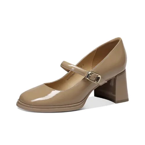 JESSICA SOPHIA Туфли Мэри Джейн с грубым каблуком 6 см женские