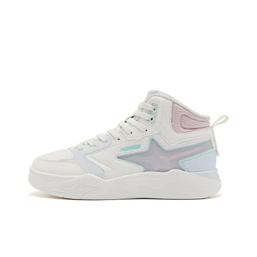 QIAODAN Xingue HI Термический противоскользящий MID Топ Скейтборд Кроссовки Женские Зеленый