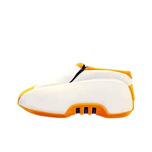 Adidas Kobe 2 Slip Resistant Abrasion Resistant Low Топ Винтажные баскетбольные кроссовки Мужской Белый Оранжевый